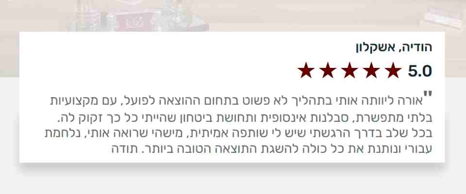המלצת לקוח