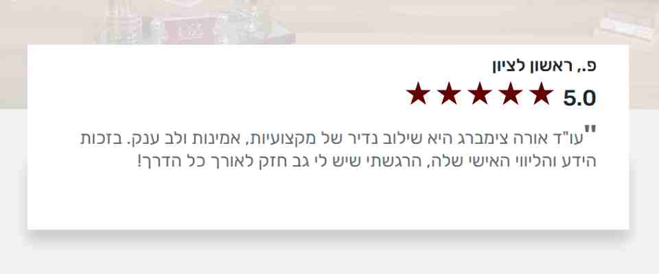 המלצת לקוח